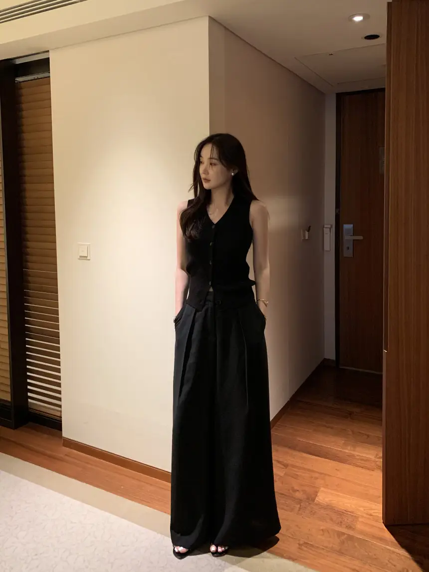 단색 단추 디테일 가디건 상세 이미지 50