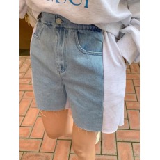 批发现 明线装饰<b class='q'>松紧</b>腰休闲裤直筒短裤