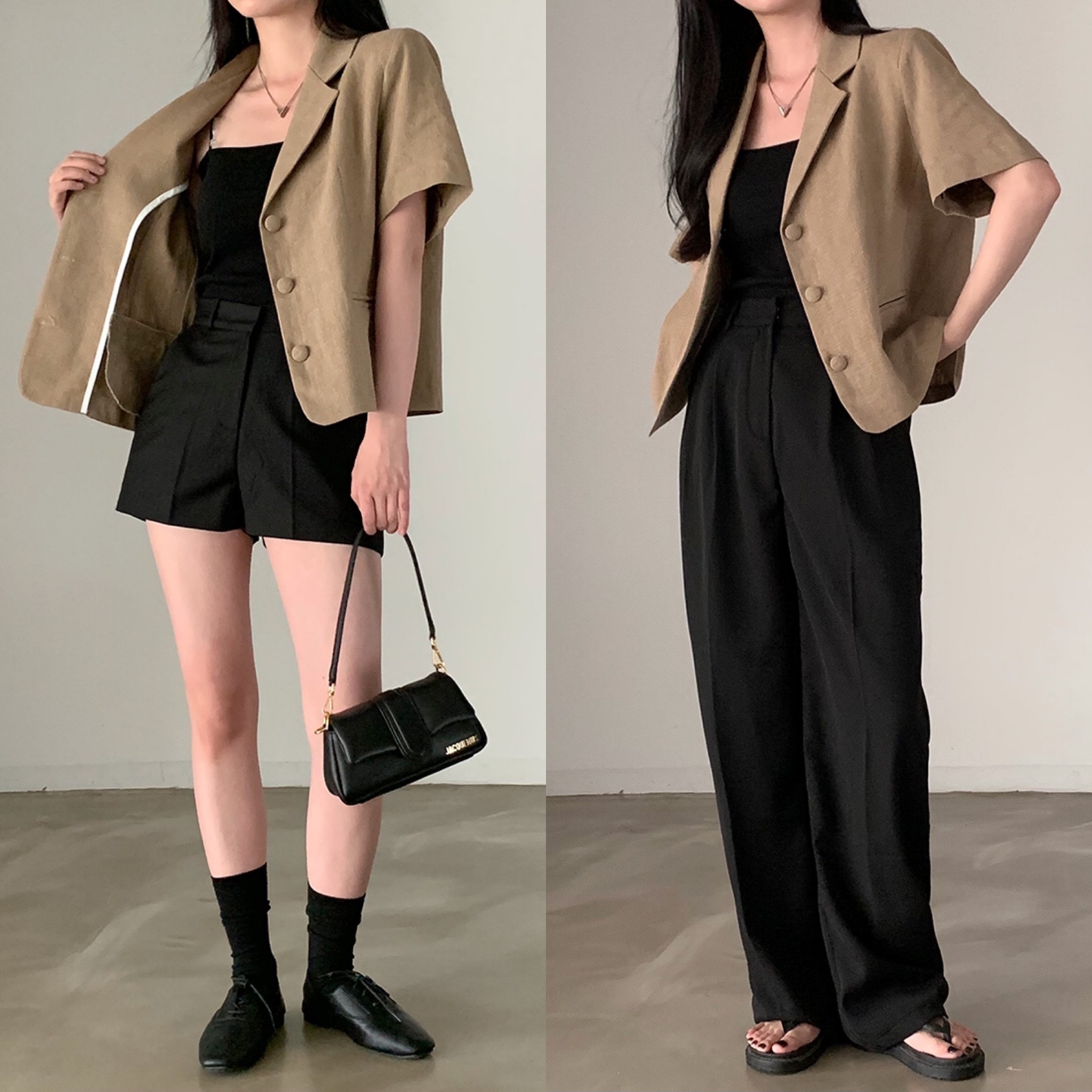 있음 선적 chic 미니멀리즘 품격 얇은 스타일 블레이저