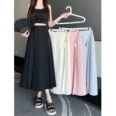 批发新中式国风提花<b class='q'>半身裙</b>小个子可穿松紧腰气质显瘦改良马面<b class='q'>百褶</b>裙潮