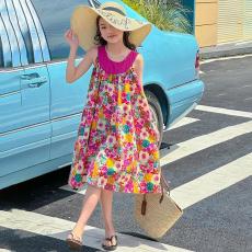 批发韩版童装女童<b class='q'>连衣裙</b>夏装新款2026儿童碎花裙子大童女孩无袖<b class='q'>背心裙</b>