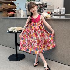 批发韩版童装女童<b class='q'>连衣裙</b>夏装新款2026儿童碎花裙子大童女孩无袖<b class='q'>背心裙</b>