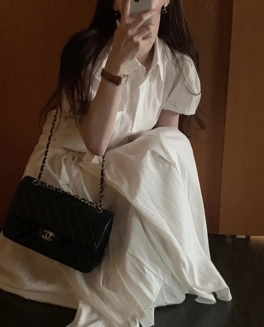 스커트형 셔츠 원피스 상세 이미지 7