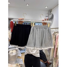 批发蕾丝花边阔腿休闲短<b class='q'>裤</b>女夏季韩<b class='q'>宽松</b>高腰甜辣妹跳舞运动热<b class='q'>裤</b>潮