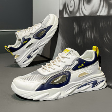 批发小白鞋设计百搭休闲潮鞋运动学生跑步<b class='q'>男鞋</b><b class='q'>韩版</b>潮鞋2024年夏季新款