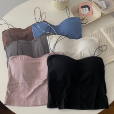 批发实价美背内衣女吊带<b class='q'>学生</b>防走光背心裹胸外穿内搭抹胸薄款<b class='q'>文胸</b>