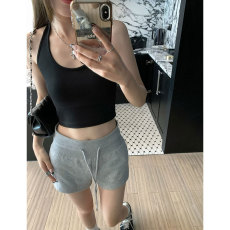 批发晨领原版面料天猫品质灰色港味休闲短裤夏季新款修身抽绳<b class='q'>运动</b>热裤