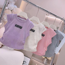 批发女童洋气背心<b class='q'>夏</b>装2024新款儿童百搭洋气无袖上衣宝宝<b class='q'>夏</b>季时髦衣服