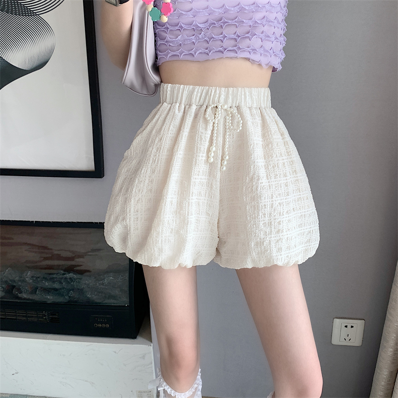 Loose high-waisted wide-leg bloomers in stock