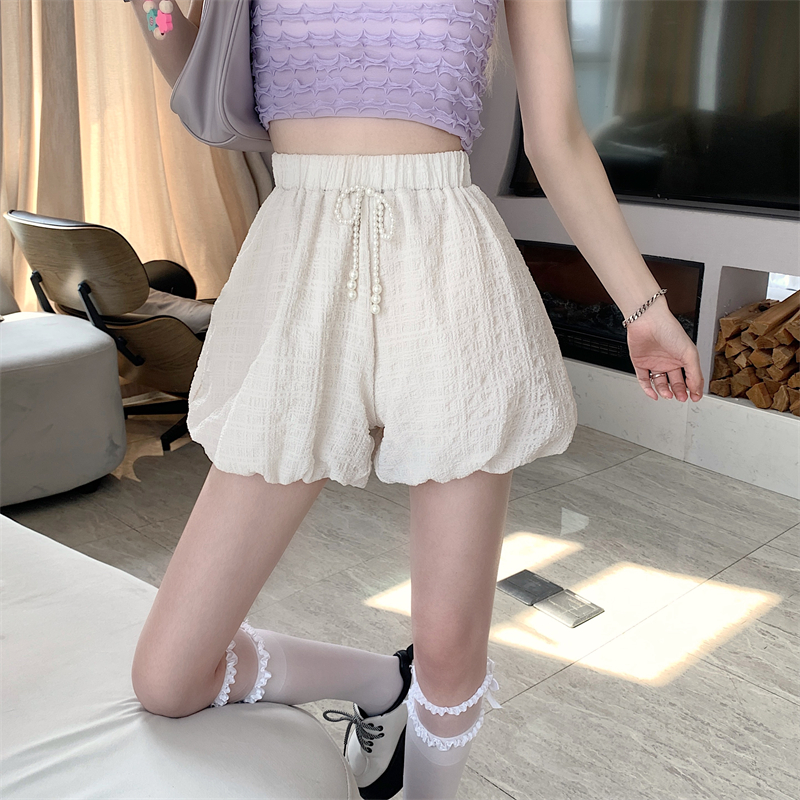 Loose high-waisted wide-leg bloomers in stock