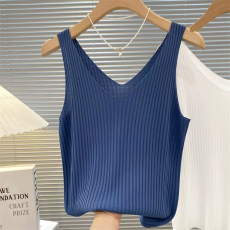 批发冰丝V领宽松吊带女<b class='q'>糖果</b><b class='q'>色</b>大版无袖背心微胖MM必入<b class='q'>西装</b>内搭爆款潮