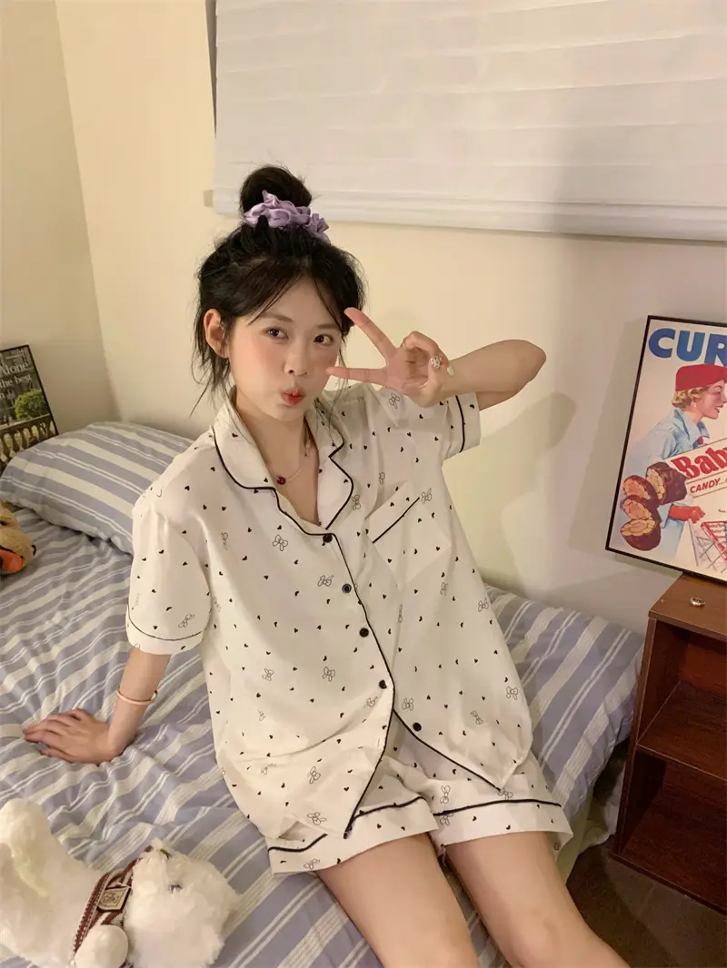단순한 심플 홈웨어 세트 상세 이미지 1