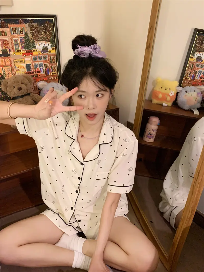 단순한 심플 홈웨어 세트 상세 이미지 3