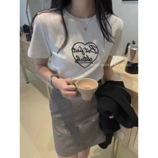 批发<b class='q'>韩国</b>外贸<b class='q'>短袖</b>t恤女宽松韩版ins潮夏季新款中长款半袖上衣ins潮