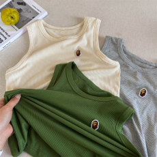 批发弹力儿童背心2025新款百搭休闲中小童男女童汗衫无袖T恤上衣<b class='q'>夏</b>装