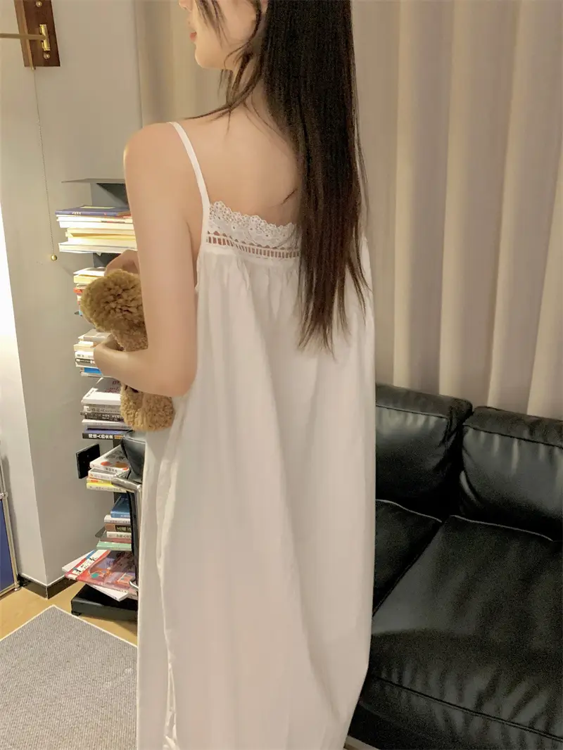 프렌치 스타일 레이스 홈웨어 드레스 상세 이미지 16