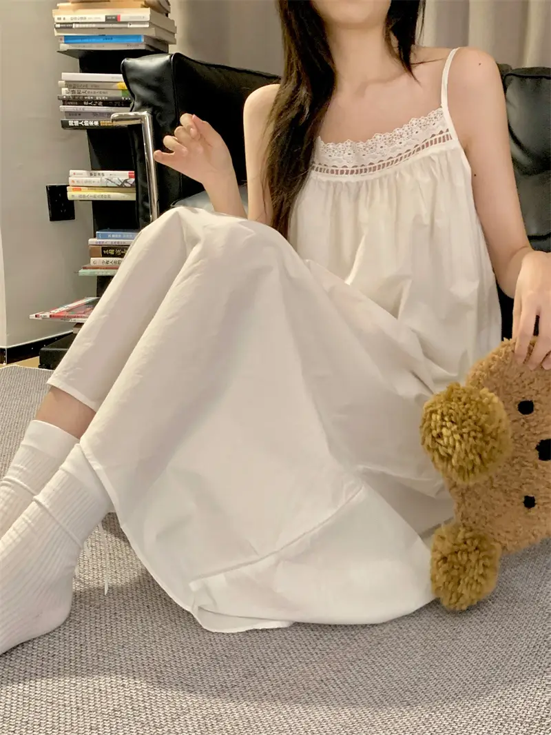 프렌치 스타일 레이스 홈웨어 드레스 상세 이미지 25