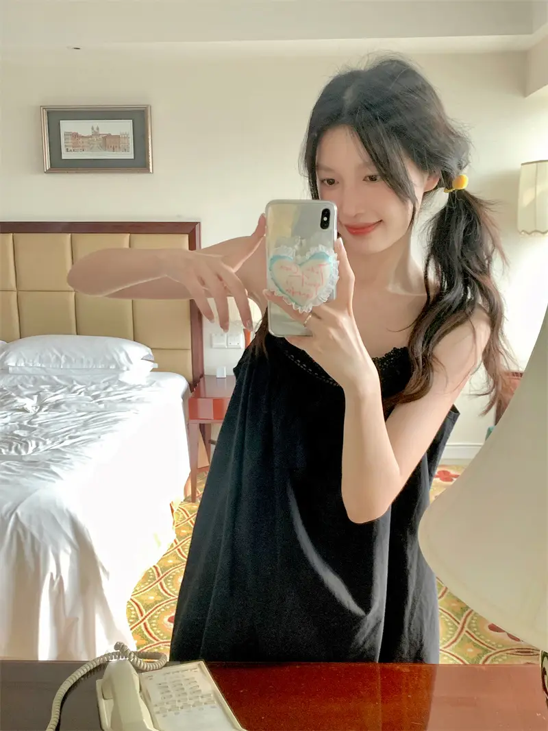 프렌치 스타일 레이스 홈웨어 드레스 상세 이미지 29