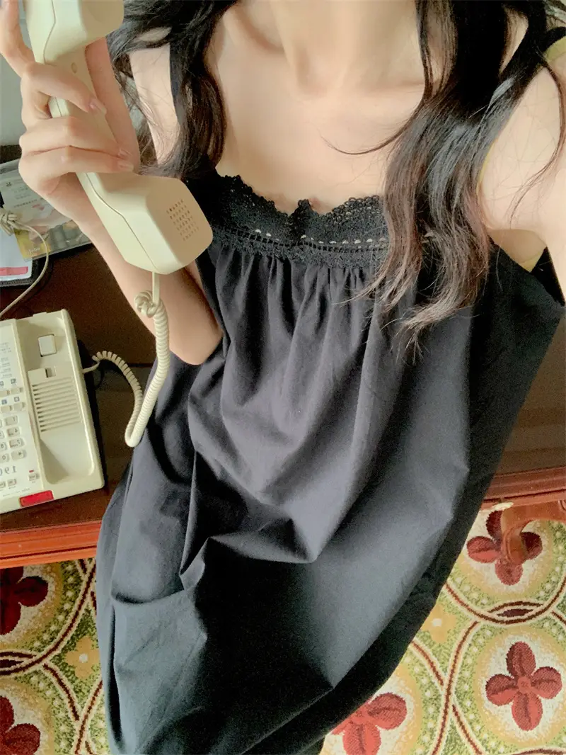 프렌치 스타일 레이스 홈웨어 드레스 상세 이미지 35