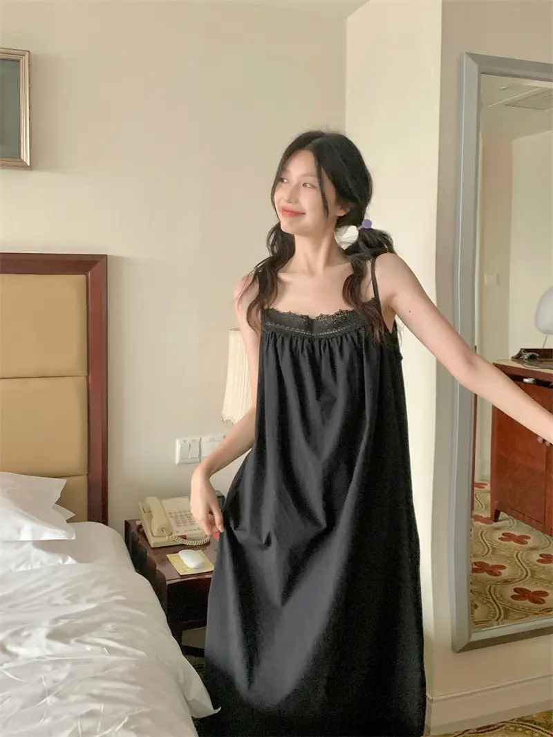 프렌치 스타일 레이스 홈웨어 드레스 상세 이미지 36