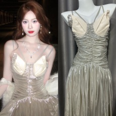 批发吊带连衣裙女新款高级感名媛生日小礼裙年会宴会晚<b class='q'>礼服</b>