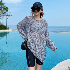 批发大码泳衣女胖mm遮肉遮肚显瘦罩衫分体三件套聚拢沙滩泡温泉泳装