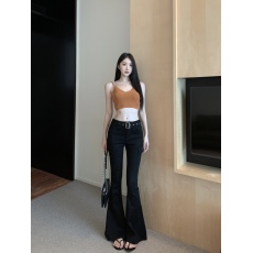 批发实拍实价  美式复古显瘦包臀微喇拖地高腰<b class='q'>牛仔裤</b>