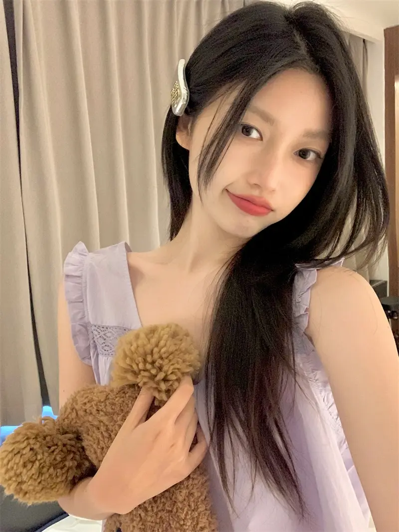 프랑스 스타일 레이스 V넥 홈웨어 상세 이미지 1