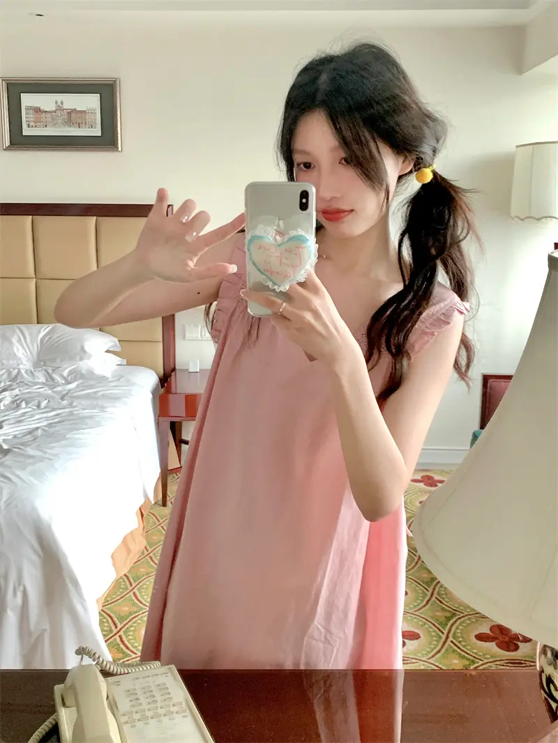 프랑스 스타일 레이스 V넥 홈웨어 상세 이미지 29
