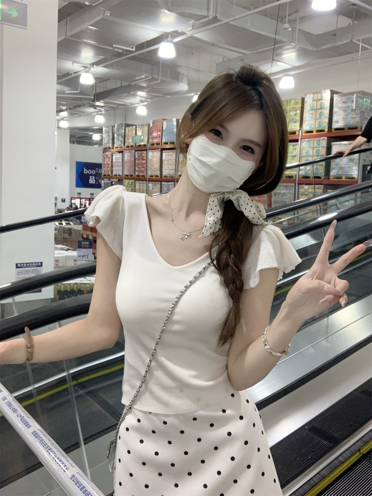 實拍 夏季韓版修身v領氣質飛飛袖顯瘦甜美6羊毛針織短袖上衣