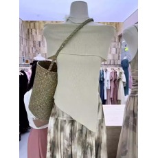 批发韩国东大门-2026年夏季新款性感紧身显瘦辣妹鱼骨针织衫短袖上衣