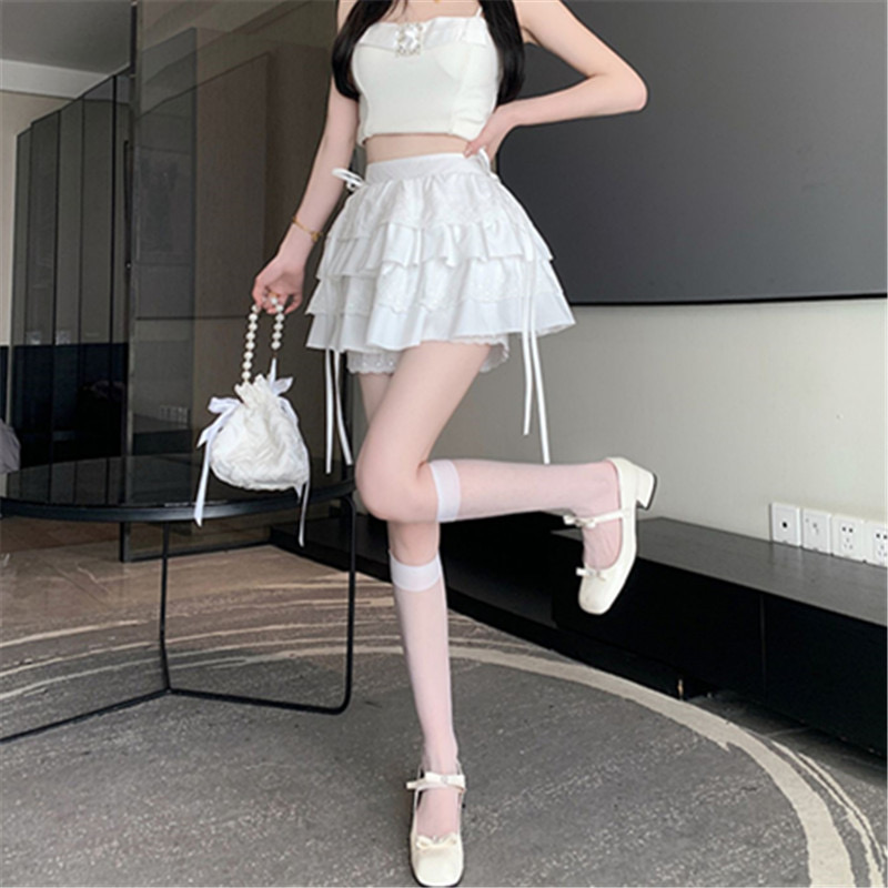 Tmall quality summer white short skirt tutu skirt ballet style cake skirt