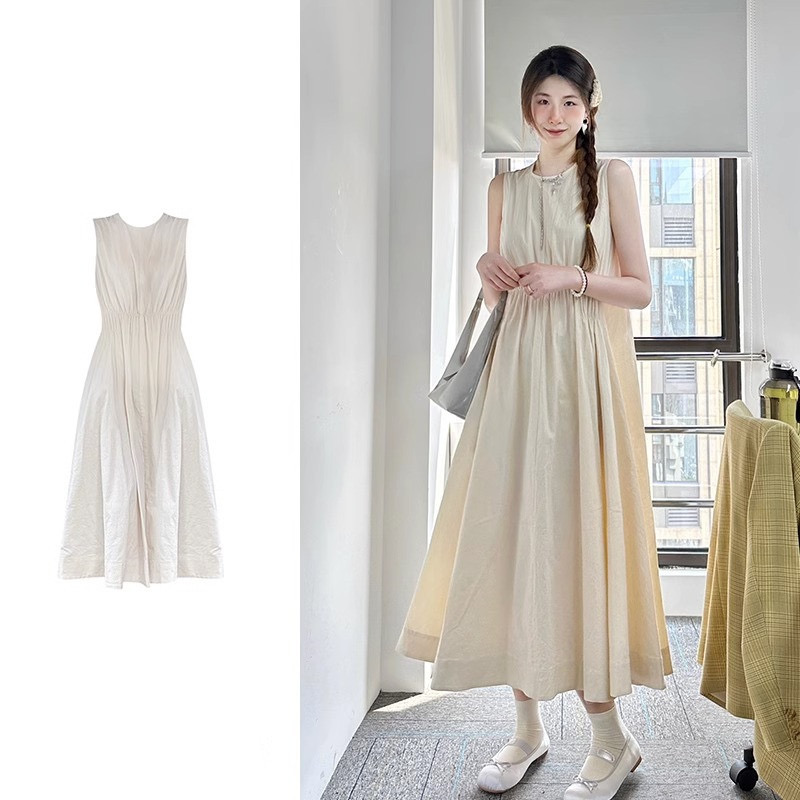 Tmall quality summer tea break French sleeveless vest dress for women