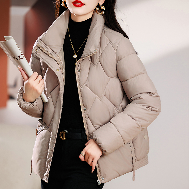 Down cotton-padded jacket women's winter clothing 2024 new cotton-padded jacket Korean style loose small cotton-padded jacket short thickened jacket trendy