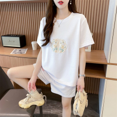 批发实拍抖音质量实价/后包领/<b class='q'>宽松</b>新国风盘扣设计刺绣运动套装