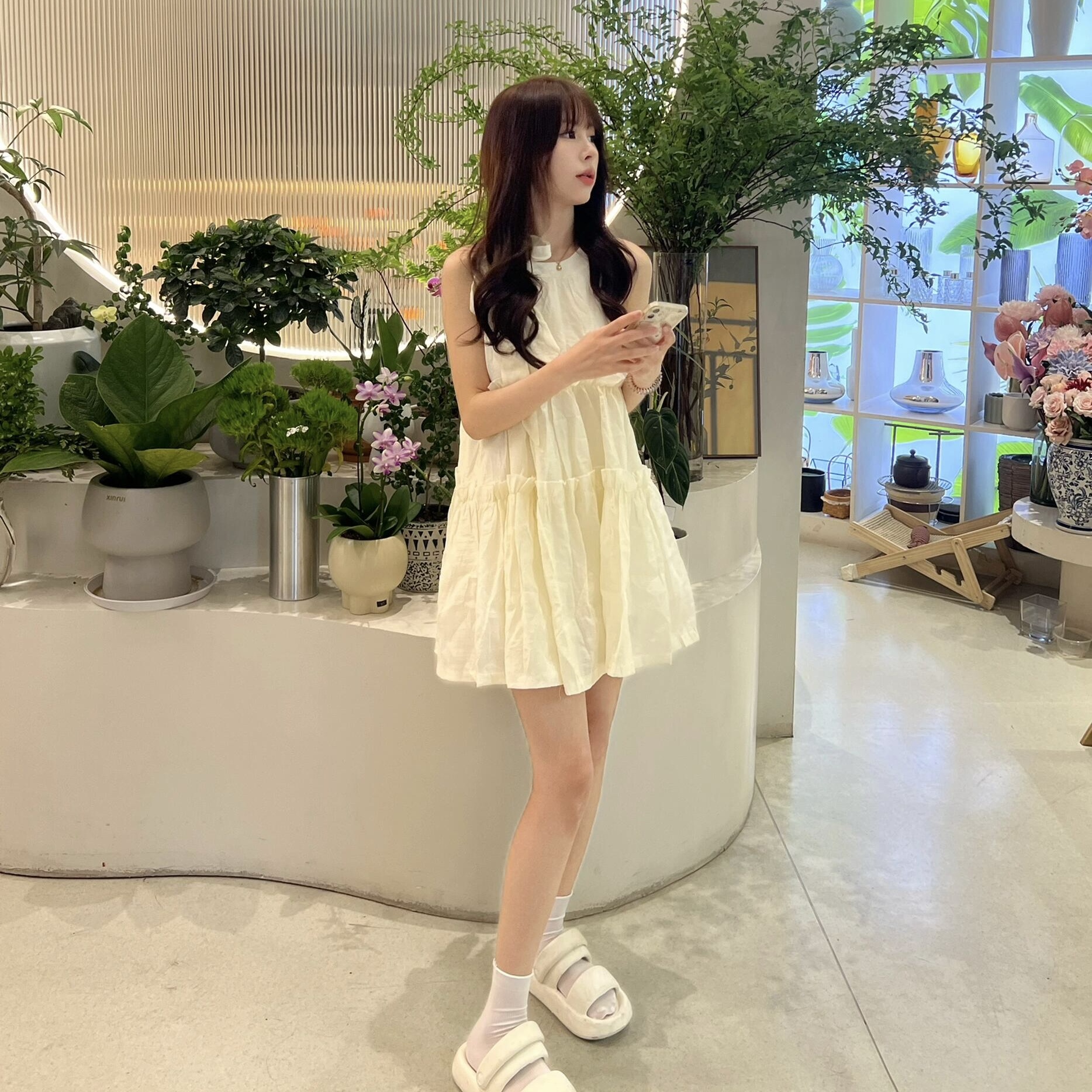 2024 new summer style small suspender sleeveless dress for women seaside vacation fairy beach dress