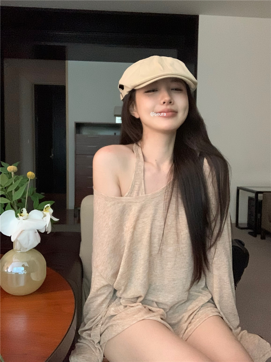 實拍 羊毛防曬針織上衣女夏薄款長袖罩衫T恤