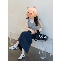 Women's Summer Outerwear Loose Fitting Invisible Plaid Tank Top for Casual Sports