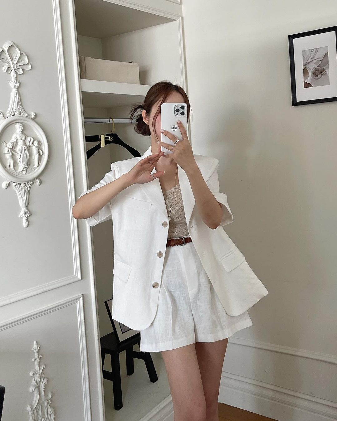 Temperament Thin Suit + Shorts Set