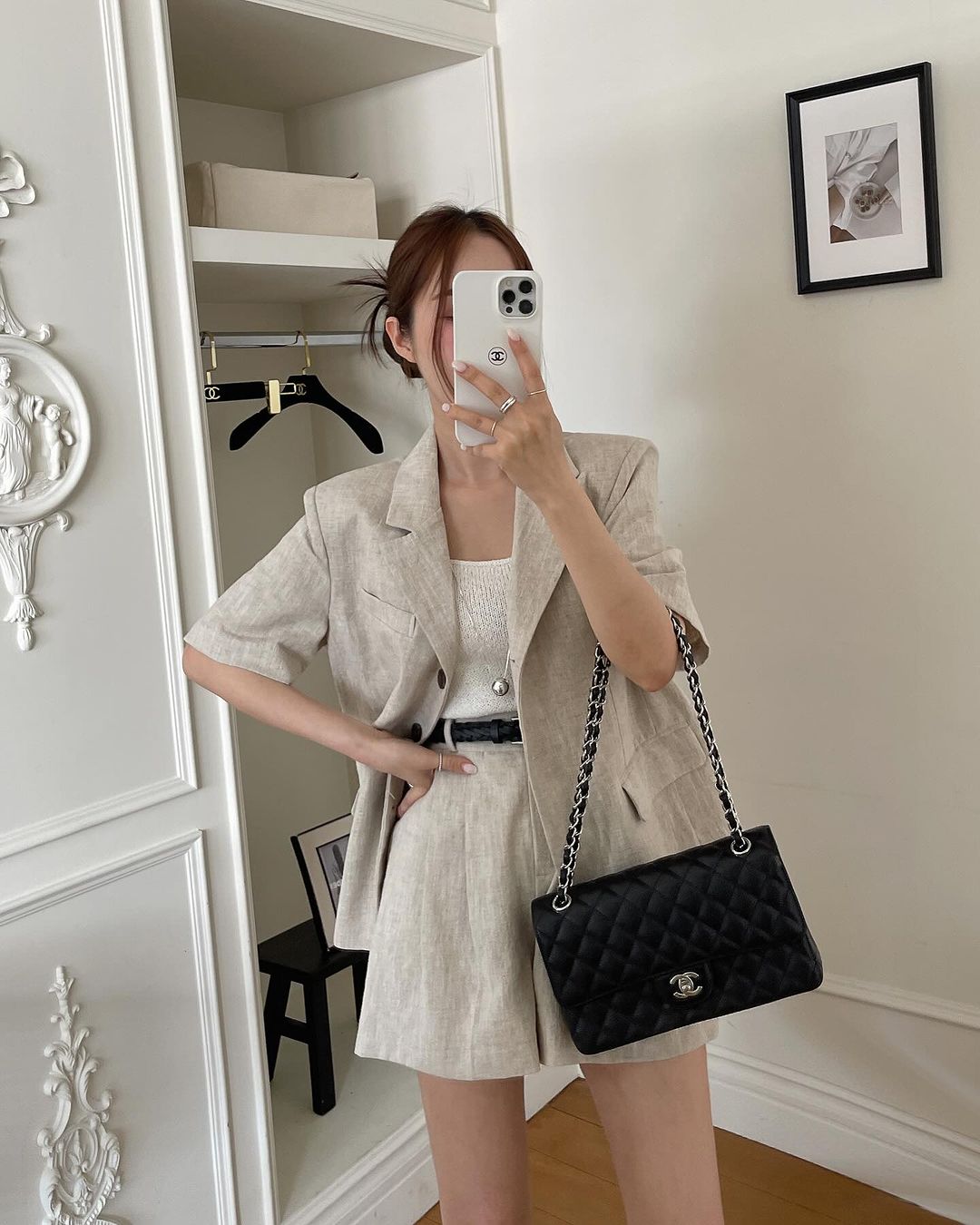 Temperament Thin Suit + Shorts Set