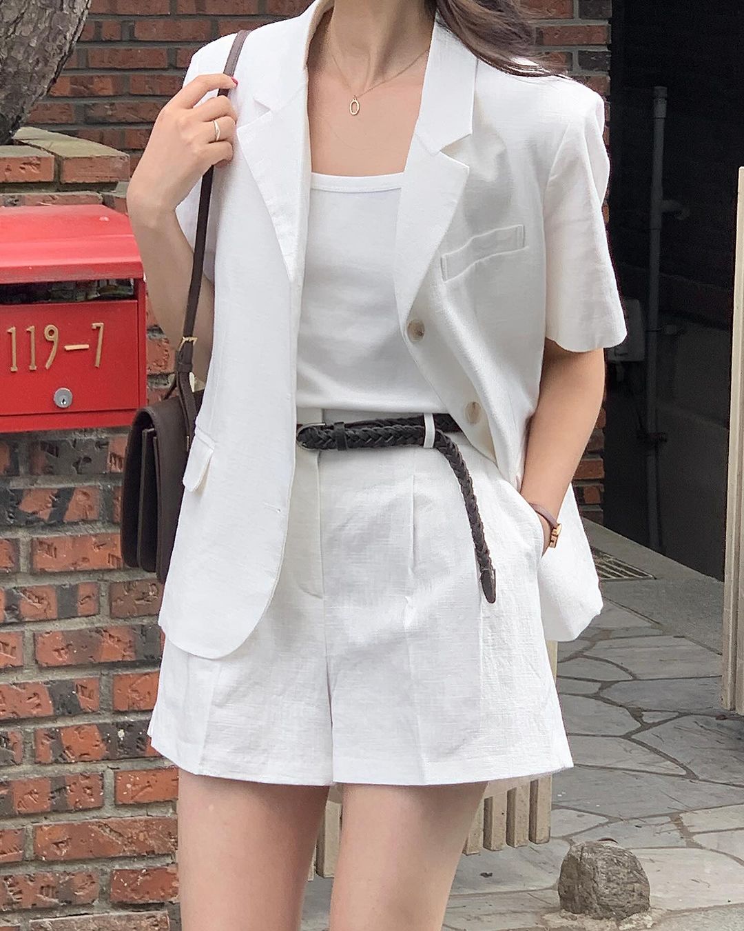 Temperament Thin Suit + Shorts Set