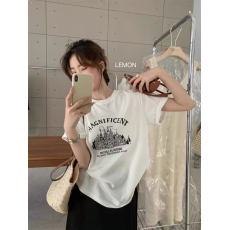 批发仿棉牛奶丝# 春夏季个性短袖t恤<b class='q'>男</b>友风韩版设计感新款百搭上衣