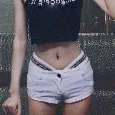 批发超短裤女夏季性感包臀紧身白色字母织带低腰显瘦打底短裤<b class='q'>破洞</b>热裤