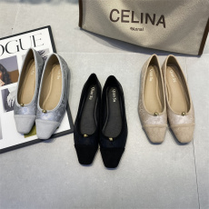 批发2024新中式国风浅口瓢鞋<b class='q'>休闲</b>一脚蹬平底豆豆鞋温柔晚晚鞋单鞋女夏