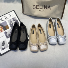 批发2024新中式国风浅口瓢鞋百搭一脚蹬平底豆豆鞋温柔晚晚鞋单鞋女<b class='q'>夏</b>