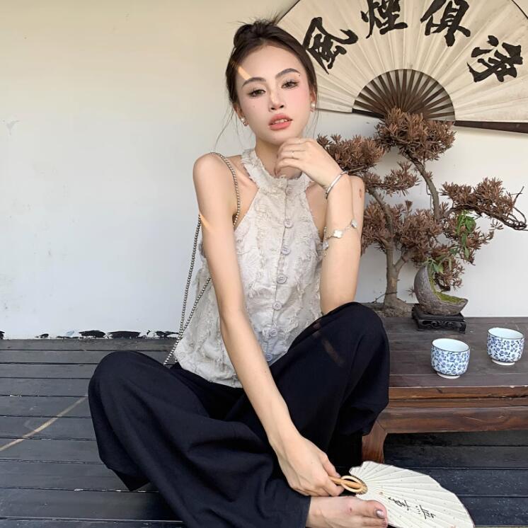 Already shipped, small vest for women, short summer style inner design, niche tassel off-shoulder sexy top for outer wear