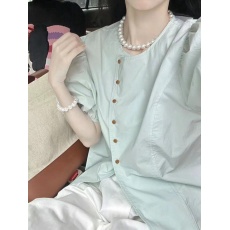 批发纯棉衬衣 大量<b class='q'>库存</b> 2000+清货 2026夏季不规则衬衫开衫短袖