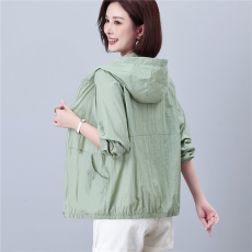 批发大码防晒衣外套女2025夏季新款<b class='q'>妈妈</b>装中老年防晒服户外透气薄长袖