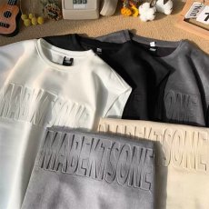 批发麂皮绒字母背心男夏季重磅运动休闲篮球衣服大码健身无袖坎肩T恤