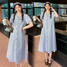 有货     有货      实拍2026孕妇夏季新品百搭短袖孕妇连衣裙